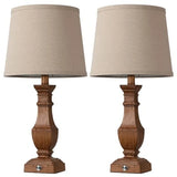 Dimmable Table Lamps Set of 2, Rustic Farmhouse Table Lamps for Bedroom
