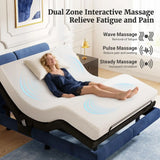 Tami T600 Adjustable Bed Frame Split King Size with Remote amp Massage