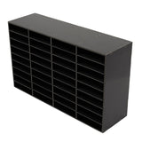 36 Compartment Literature Organizer, Rounded Corners Storage Cabinet,for Files