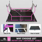 DOUBLE FISH 8×4Ft Foldable Portable Ping Pong Table W/2 Paddles,3 Balls