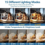 360° Adjustable LED Desk Lamp with USB Charging, 5 Brightness Settings