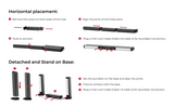 ULTIMEA 410W 7.1ch Soundbar with Wireless Subwoofer & 2 Surround Speakers