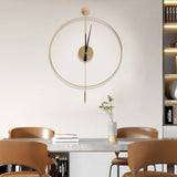 Modern Swing Wall Clock -Ultra Silent, Numberless Dial, Perfect Gift for Home