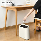 Gal Trash Can Bathroom, Small Office Garbage Can Kitchen, Slim Rectangular Waste Bin