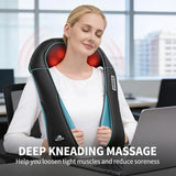Shiatsu Neck Massager with Heat, Pain Relief Deep Tissue for Dad Mom, Christmas Gift for Him Her