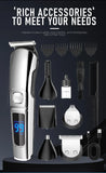 Ufree Beard Trimmer for Men, Waterproof Electric Razor for Nose, Body, Face & Mustache, Cordless