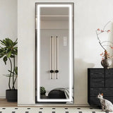 LED Full Length Mirror with Lights for Bedroom Dressing, Large Lighted