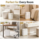 Bathroom Trash Can with Lid, 5 Gallon Automatic Touchless Garbage Can, Motion Sensor Smart Trash