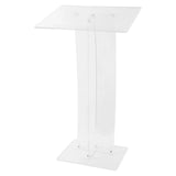 43.31 Inch Acrylic Clear Conference Presentation Pulpit Presentation Podiums for Classroom Weddings