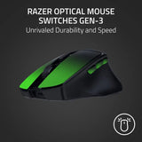 Portable Ergonomic Wireless Gaming Mouse: 10 Customizable Controls