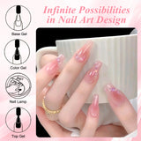 8pcs Nude Jelly Gel Nail Polish Set With Box Translucent Color Semi Permanent Soak Off UV LED Gel