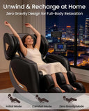 Zero Gravity Shiatsu Recliner Back Massage Chair with Heating, 10 Roller