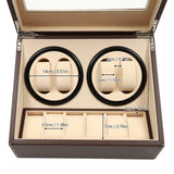 Watch Winder, 4+6 Automatic Watches Winders Storage Display Box