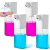 4 Pack Automatic Soap Dispenser Touchless Soap Dispenser 18.5oz/550ml 4-Level Adjustable Waterproof