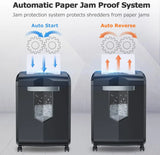 18-Sheet Heavy Duty Cross-Cut Paper Shredder, 60-Minute Continuous Run, 6-Gallon Pullout Bin