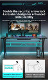 Two-Section Split Solid Wood Computer Gaming Desk  | Ergonomic Home Office