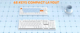 AKL680 Mechanical Keyboard, Wireless Keyboard, Color Match Ultra-Thin Gaming Keyboard