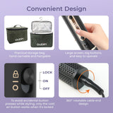 6-in-1 Multifunctional Hot Air Comb, Interchangeable Brush Head, Negative Ion Hair Dryer Brush and Styler, 110,000 Inorganic Electric Brush with High Speed, Frizzless Hot Air Quick Drying, Professional