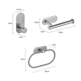 Bathroom Accessories Sets Toilet Tissue Roll Paper Holder Towel Rack Bar Rail Ring Robe Hook Hardware MD DC PRINT