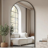 Arched Full Length Floor Mirror 76x34 Inch Wall Or Leaning Standing