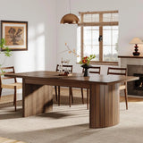 78.7" Extra Long Dining Table for 6-8 People, Large Farmhouse Kitchen Table with Wooden