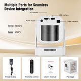 Android 11 WiFi6 BT5.4 Mini Outdoor Movie Projector with Air Mouse