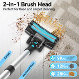 TASVAC 28KPa Cordless Vacuum Cleaner Powerful Suction 6-in-1 Lightweight