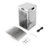 18 Tray Food Dehydrator, Stainless Steel Fruit & Meat Dryer Machine, 110V with LED Light