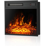 18Inch Electric Fireplace Insert, Freestanding & Recessed Electric Stove