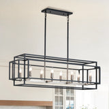 Retro Industrial Chandelier for Table Dining Room Kitchen Island Bar Light Pendant