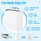 Portable Mini Washing Machine for Camping, Apartments, Dorms, RVs - 18lbs Capacity