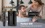 HIENA PRO Professional Hair Clipper Set Cordless Barber Kit and Hair Cutting Set Electric Foil Shavers and