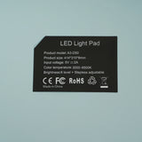 LED Bright Light Pad without Dots or Strobes Fits Copying and Creating,