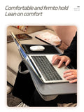 Home office laptop desk, tablet stand, mouse pad, phone stand, laptop desk