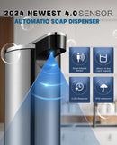 Automatic Soap Dispenser Stainless Steel Touchless3-Level Infrared Sensor for Bathroom,Kitchen,Hotel,Hand