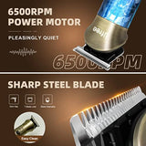 Beard Trimmer for Men Electric Razor Shaver Cordless Hair Clipper Shaving Kit for Mustache Body Nose Ear Hair