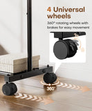 Portable Rolling Clothes Rack with Hooks: Garment Storage for Bedroom, Laundry Room - Dress Organizer