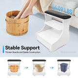 Foot Bath Stool Foot Rest Pedicure Manicure Funiture Trolley Footbath