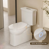 AQUATIZ Round Bidet Toilet Seat with Soft Close, Non-Electric Bidet Toilet Seat