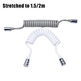 Telescopic Shower Hose Spiral Spring Hose Toilet Bidet Sprayer MD DC PRINT