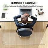 36" x 46" Chair Mat for Carpet - Office Chair Mat - Tempered Glass Floor Mat