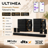 ULTIMEA 2000W 9.2.6 Soundbar with Dual 10" Subwoofers,GaN Amplifier