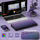 MAMBASNAKE x ATTACK SHARK X85 Gasket Mechanical Keyboard with Knob