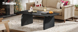 Tribesigns Farmhouse Rectangular Coffee Table, 47.24-Inch w/ Sturdy Base