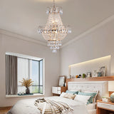 ARLGSITE Luxury Gold Crystal Chandelier Elegant Dazzling K9 Crystals Ceiling Light for Living Room Dining Room Hallway-Gold