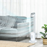 40" Evaporative Air Cooler with Water Tank, 3-In-1 Ice Cooling Fan for Home
