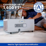 E050 Dehumidifier – Compact, 50 PPD for Crawl Spaces, Attics, Garages