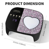 LIMEGIRL UV LED Nail Lamp Kit for Gel Polish Professional Fast Curing Dryer Light Set with