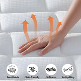 Medium Firm 12 Inch Hybrid Mattress with Memory Foam and Pocket Springs