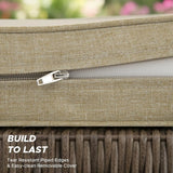 Outdoor Chair Cushions, Fade-Resistant & Water-Resistant D-Shaped Patio Seat